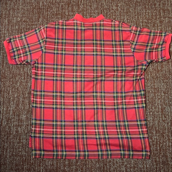 Polo by Ralph Lauren Men's red tartan Plaid Polo XXL short sleeve thick material - Picture 7 of 12